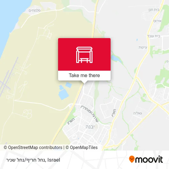 Карта נחל חריף/נחל שניר