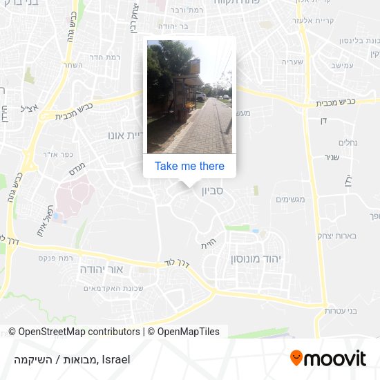 מבואות / השיקמה map