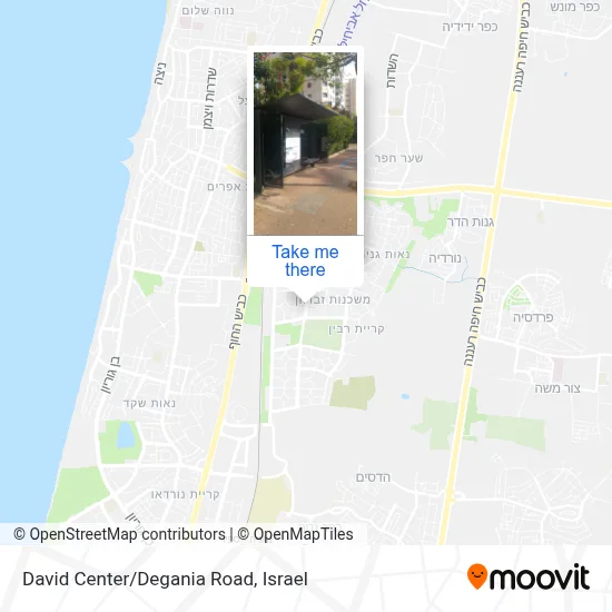 David Center/Degania Road map