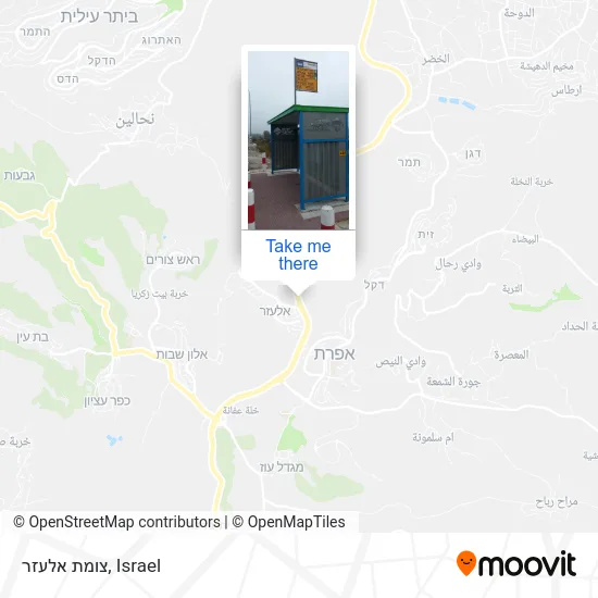 Карта צומת אלעזר