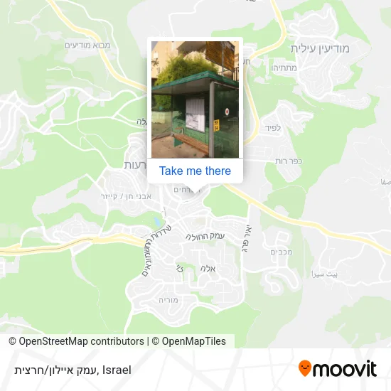 Карта עמק איילון/חרצית