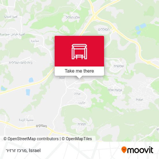 Карта מרכז זרזיר
