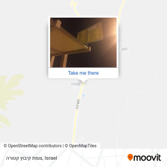 צומת קיבוץ קטורה map