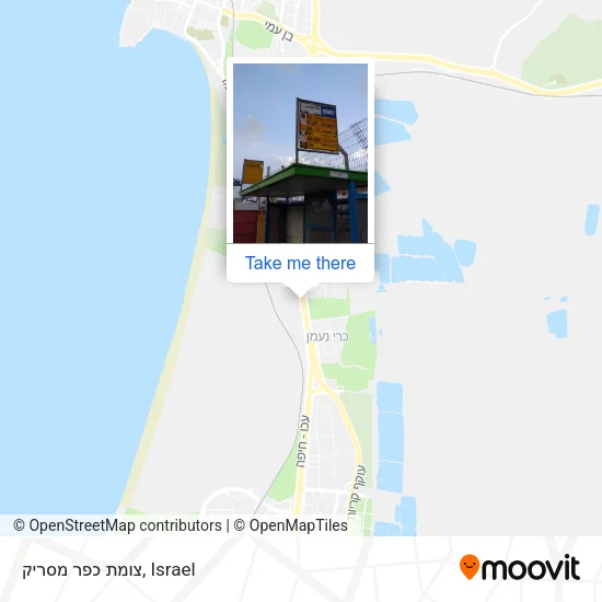 Карта צומת כפר מסריק