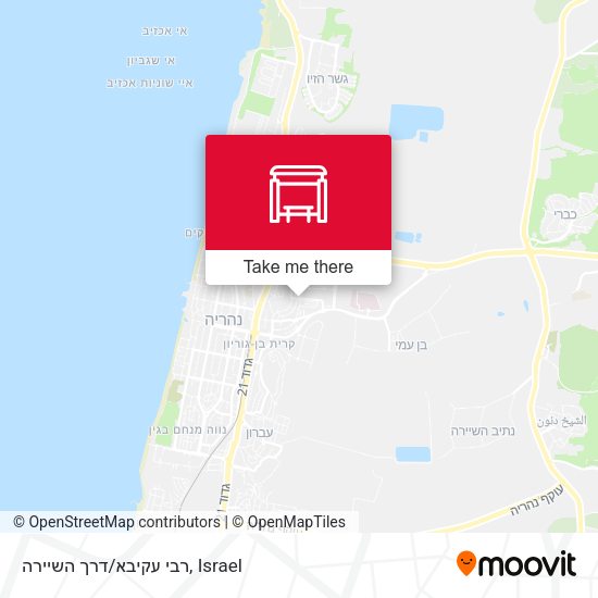 רבי עקיבא/דרך השיירה map