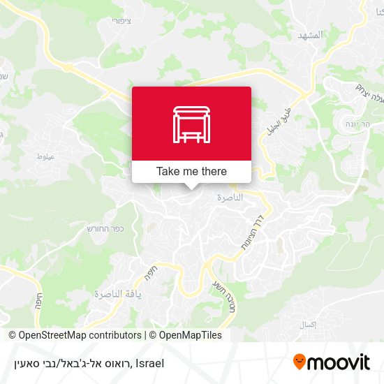 רואוס אל-ג'באל/נבי סאעין map