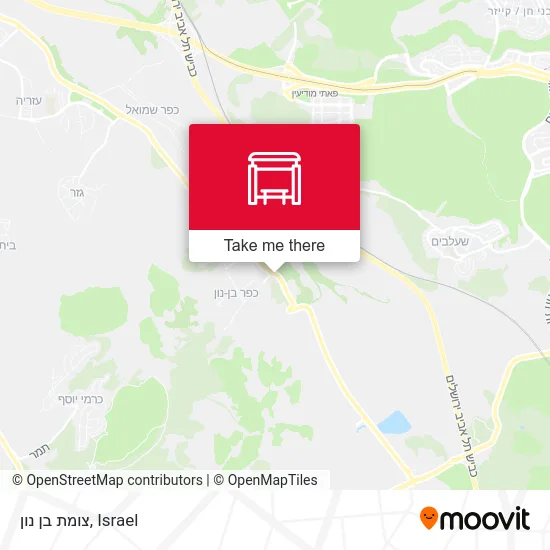 Карта צומת בן נון