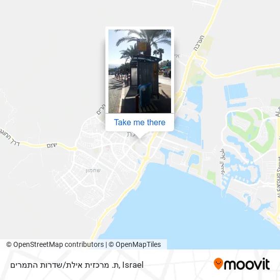 Карта ת. מרכזית אילת/שדרות התמרים