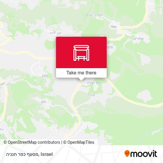 מסעף כפר חנניה map