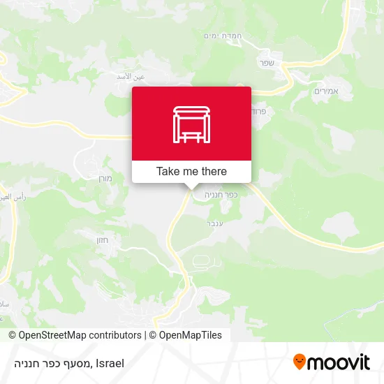 Карта מסעף כפר חנניה
