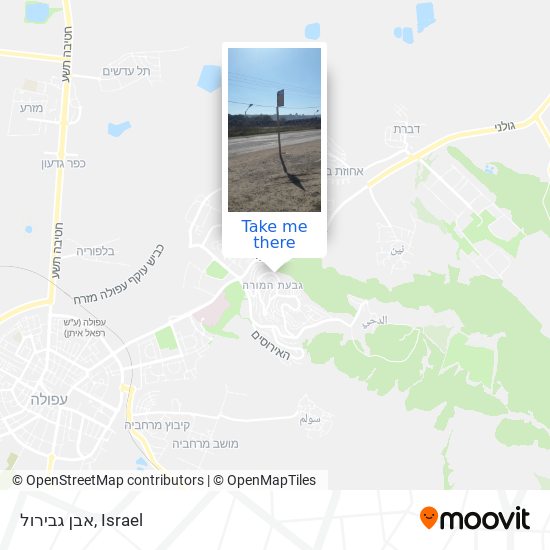 אבן גבירול map