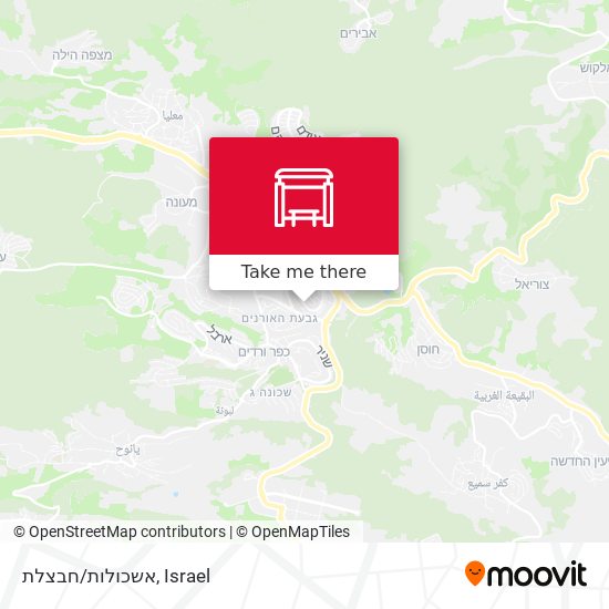 אשכולות/חבצלת map