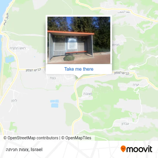 Карта צומת חניתה