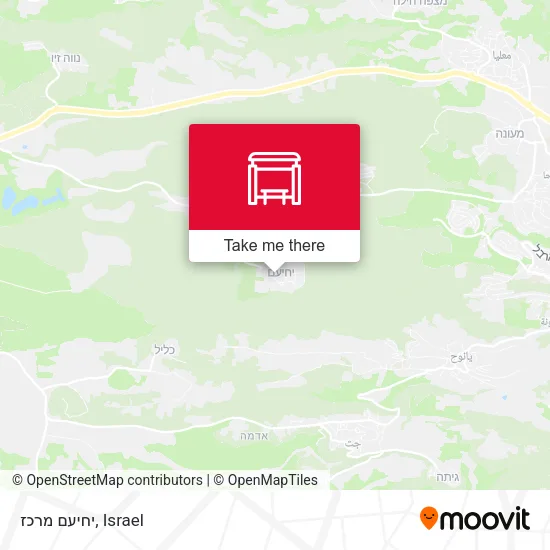 Карта יחיעם מרכז