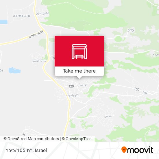 רח 105/כיכר map