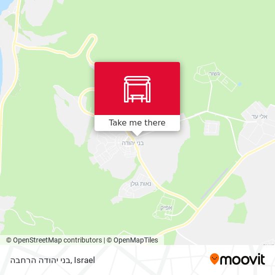 בני יהודה הרחבה map