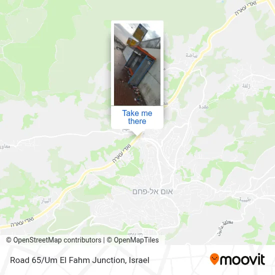 Road 65/Um El Fahm Junction map