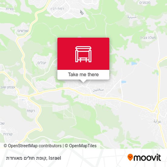 קופת חולים מאוחדת map
