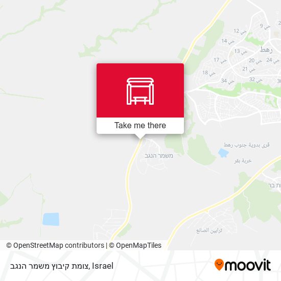 צומת קיבוץ משמר הנגב map