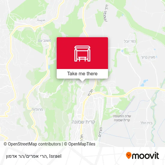 Карта הרי אפרים/הר אדמון