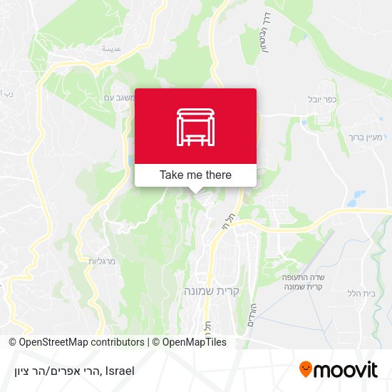 הרי אפרים/הר ציון map