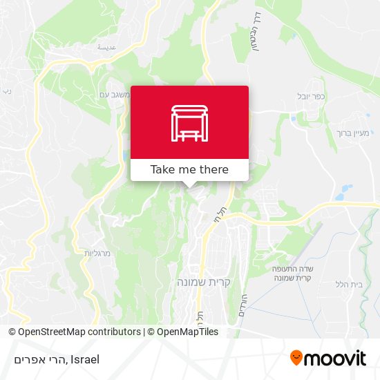 הרי אפרים map