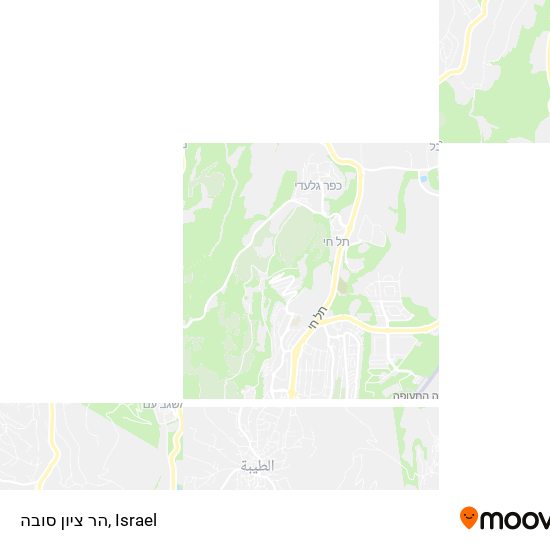 הר ציון סובה map