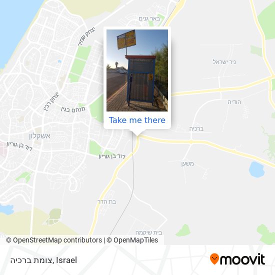 צומת ברכיה map