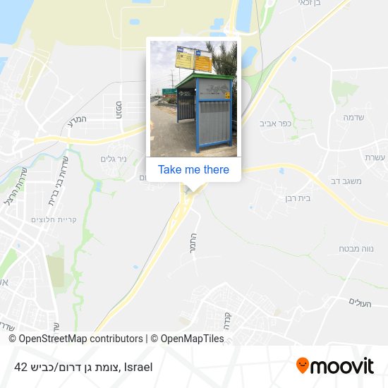 צומת גן דרום/כביש 42 map