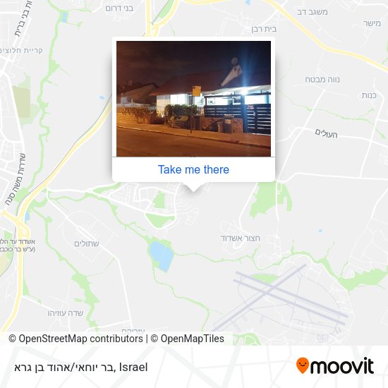 בר יוחאי/אהוד בן גרא map