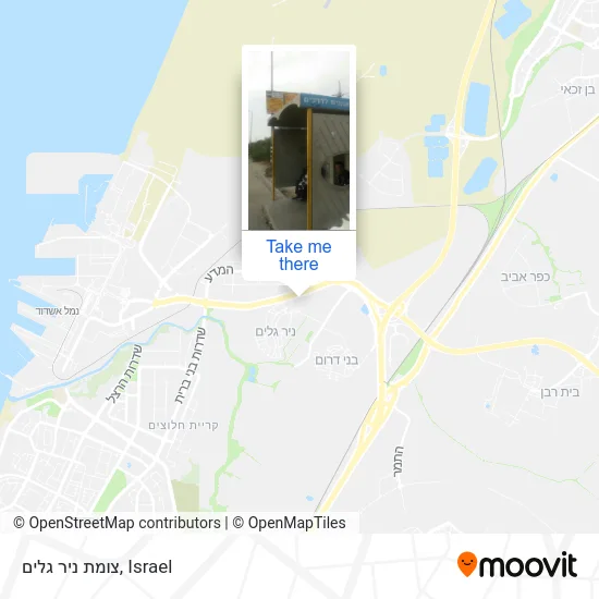 Карта צומת ניר גלים