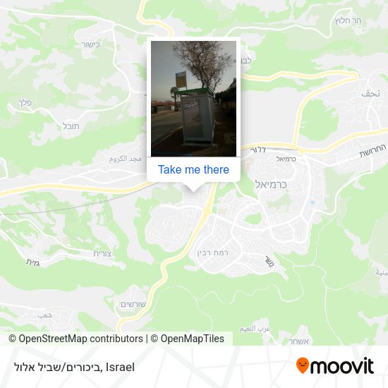 ביכורים/שביל אלול map