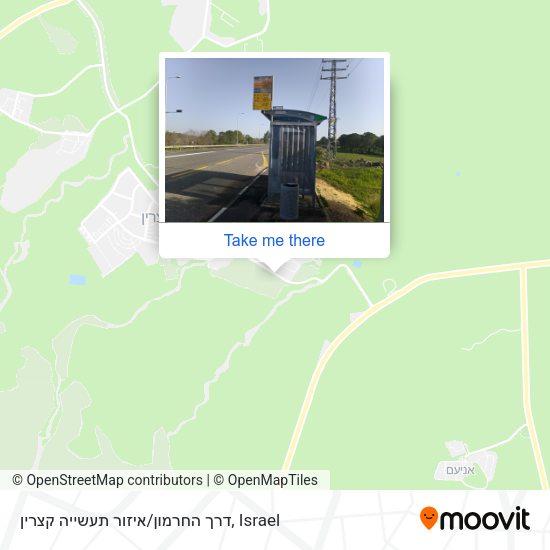 דרך החרמון/איזור תעשייה קצרין map
