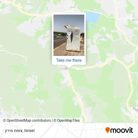 Карта צומת מירון