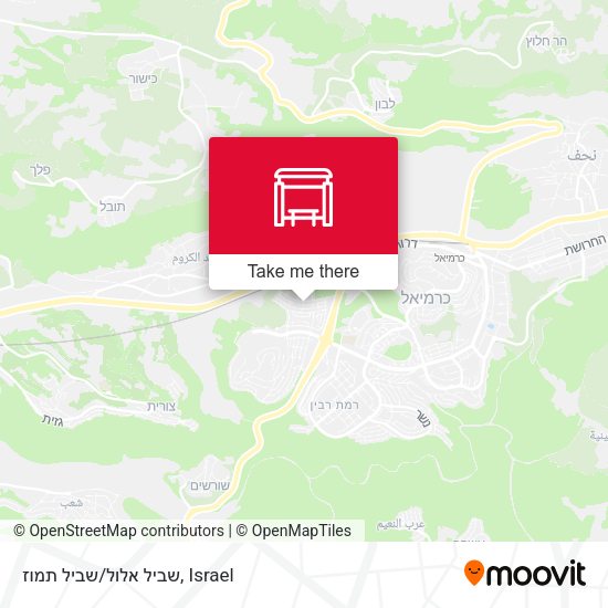 שביל אלול/שביל תמוז map