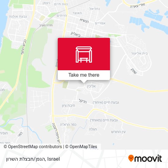 הגפן/חבצלת השרון map