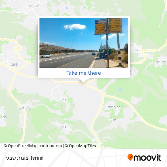 צומת שבע map