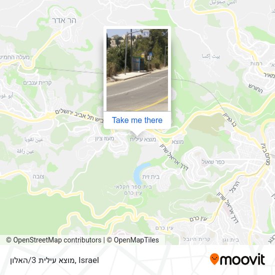 מוצא עילית 3/האלון map