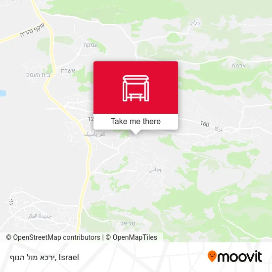 Карта ירכא מול הנוף