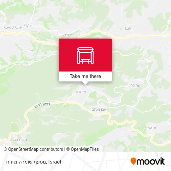 Карта מסעף שומרה מזרח