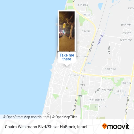 Chaim Weizmann Blvd / Sha'ar HaEmek map