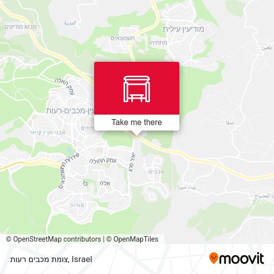 צומת מכבים רעות map