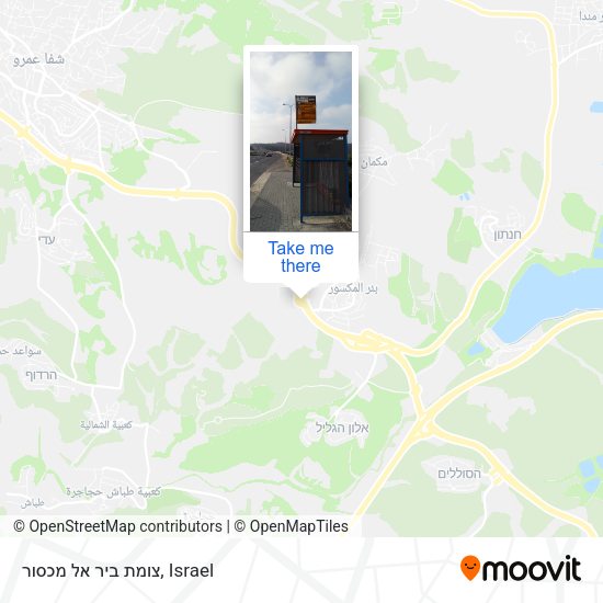 צומת ביר אל מכסור map