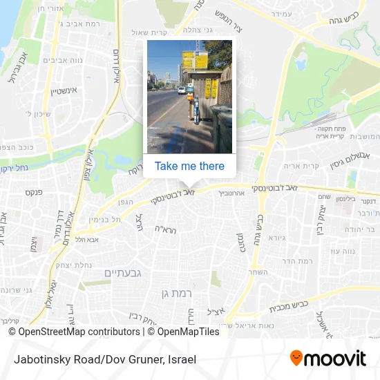 Jabotinsky Road/Dov Gruner map