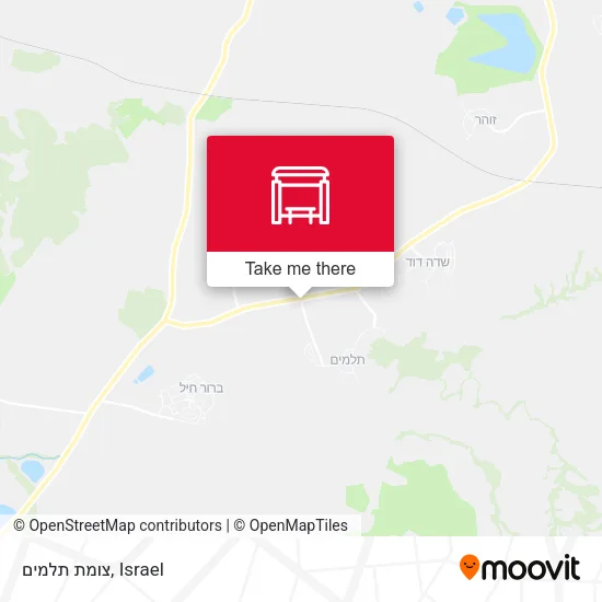 Карта צומת תלמים
