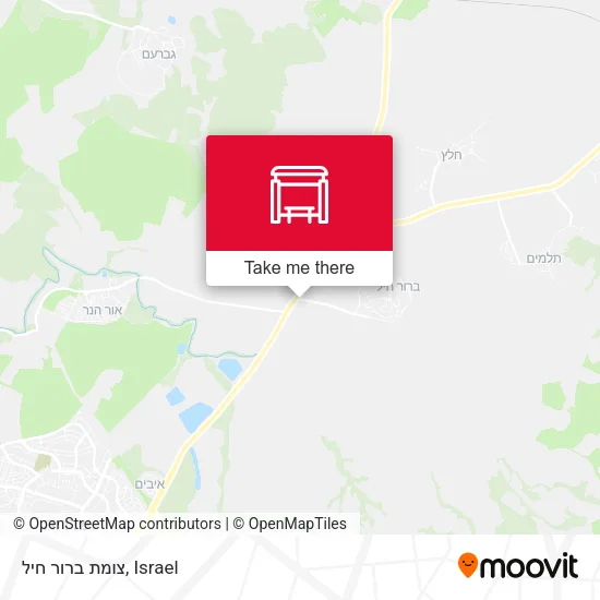 Карта צומת ברור חיל