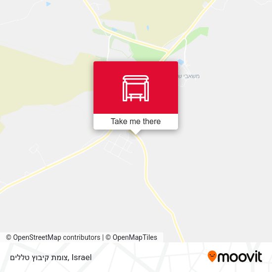 צומת קיבוץ טללים map