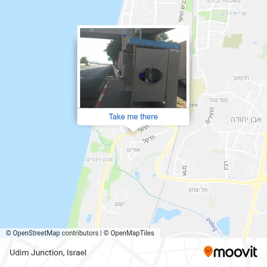 Udim Junction map