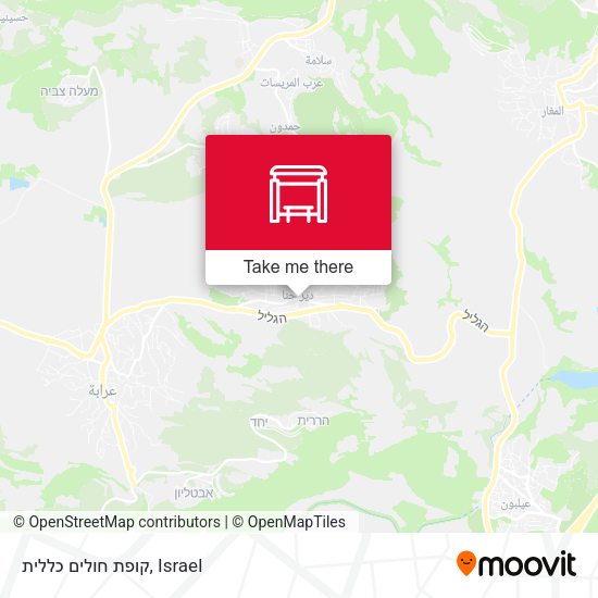 קופת חולים כללית map