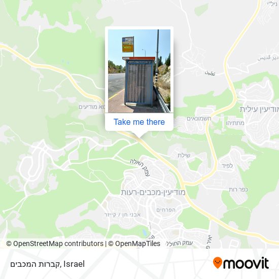 קברות המכבים map